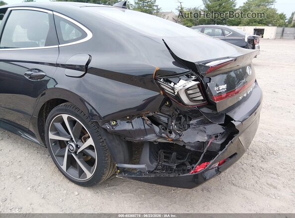KMHL44J20PA313204 2023 HYUNDAI SONATA Black Դիմացի տեսք