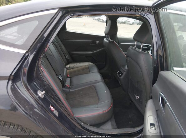 KMHL44J20PA313204 2023 HYUNDAI SONATA Black VIN կոդի պիտակի տեսք