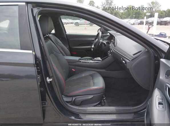 KMHL44J20PA313204 2023 HYUNDAI SONATA Black Սալոնի դիմացի տեսք