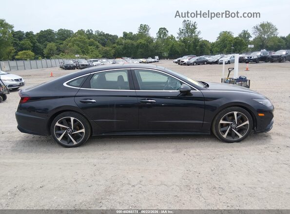 KMHL44J20PA313204 2023 HYUNDAI SONATA Black Սալոնի հետևի տեսք