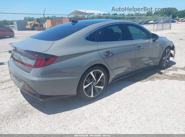KMHL44J22PA263499 2023 HYUNDAI SONATA Gray Trasero derecho