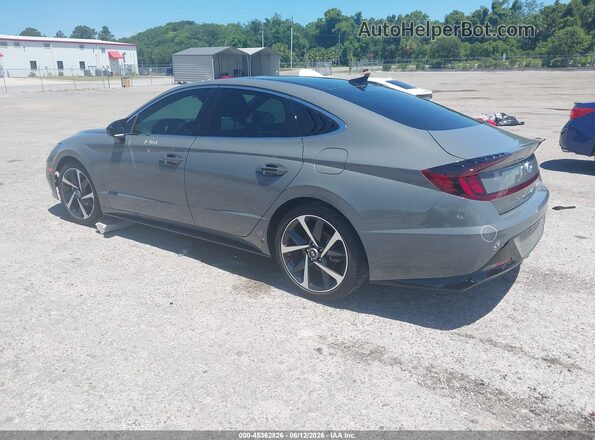 KMHL44J22PA263499 2023 HYUNDAI SONATA Gray Trasero izquierdo