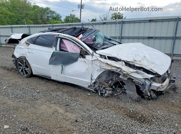 KMHL44J22PA273076 2023 HYUNDAI SONATA White Przód prawy