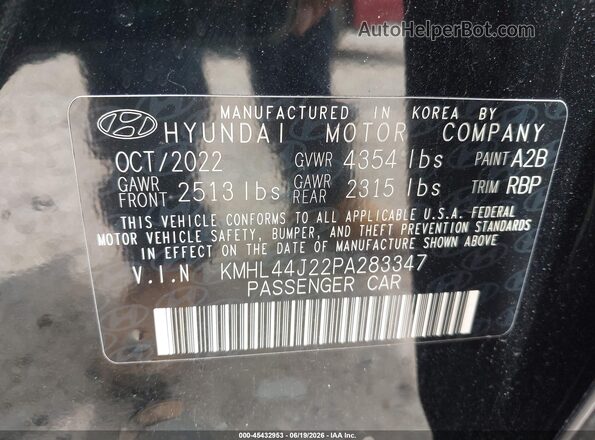 KMHL44J22PA283347 2023 HYUNDAI SONATA Черный Вид подкапотного пространства