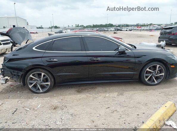 KMHL44J22PA283347 2023 HYUNDAI SONATA Черный Панорамный вид салона 360°