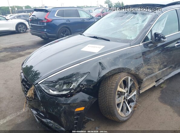 KMHL44J24PA254500 2023 HYUNDAI SONATA Black წინა ხედი