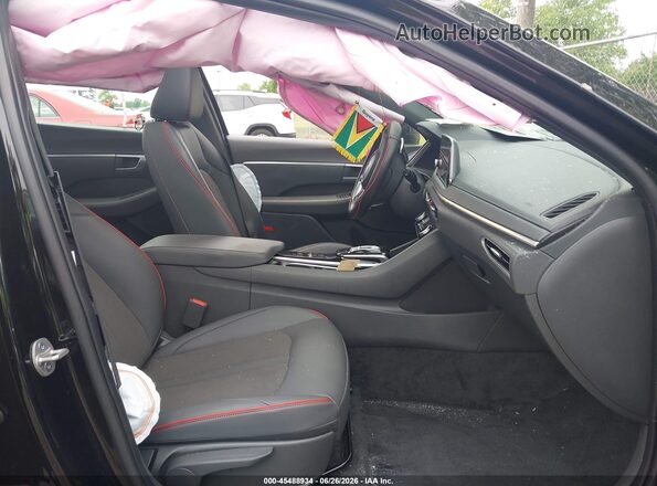 KMHL44J24PA254500 2023 HYUNDAI SONATA Black წინა სალონის ხედი