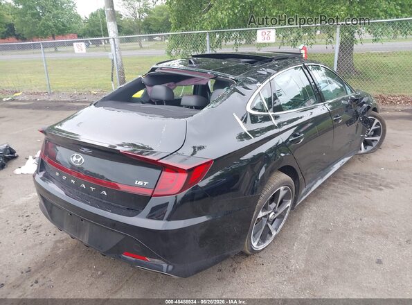 KMHL44J24PA254500 2023 HYUNDAI SONATA Black უკანა მარჯვენა
