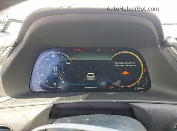 KMHL44J25NA236908 2022 HYUNDAI SONATA White Вид щитка приладів