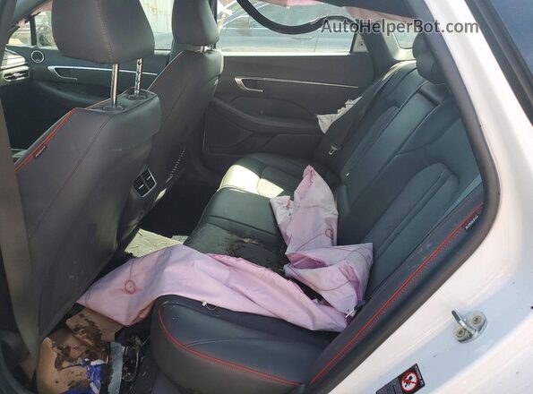 KMHL44J25NA236908 2022 HYUNDAI SONATA White Вид задніх сидінь