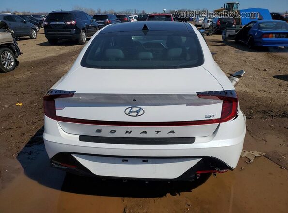 KMHL44J25NA236908 2022 HYUNDAI SONATA White Вид ззаду