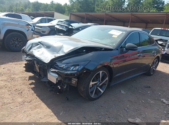 KMHL44J28NA228690 2022 HYUNDAI SONATA Gray Передня ліва чверть