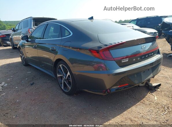 KMHL44J28NA228690 2022 HYUNDAI SONATA Gray Задня ліва чверть