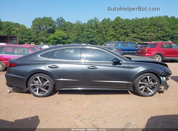 KMHL44J28NA228690 2022 HYUNDAI SONATA Gray Панорамний вид салону 360°