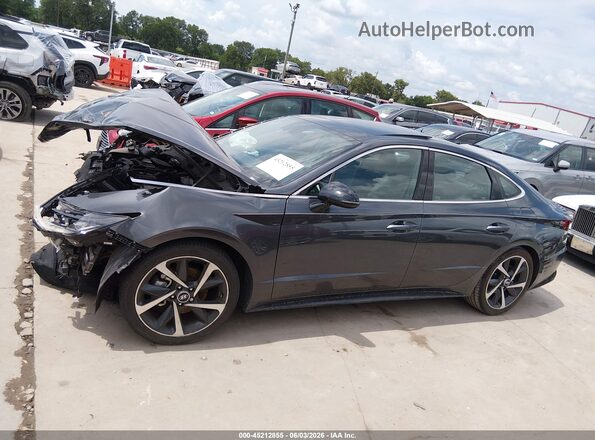 KMHL44J2XNA237598 2022 HYUNDAI SONATA Gray სალონის 360-გრადუსიანი ხედი