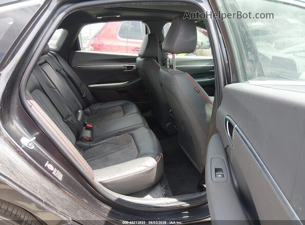 KMHL44J2XNA237598 2022 HYUNDAI SONATA Gray VIN კოდის სტიკერის ხედი
