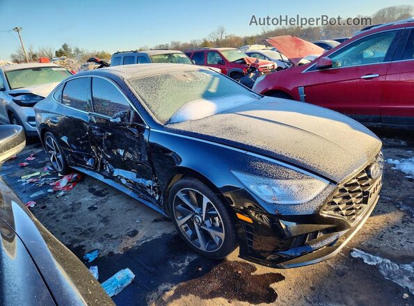 KMHL44J2XPA291793 2023 HYUNDAI SONATA Black Przód prawy