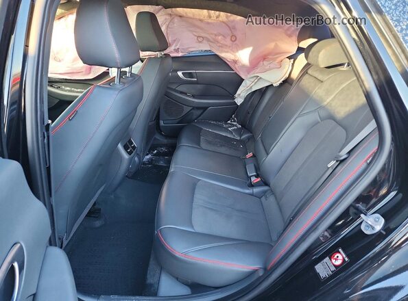 KMHL44J2XPA291793 2023 HYUNDAI SONATA Black Widok tylnych siedzeń
