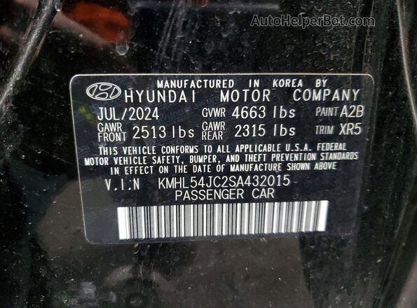 KMHL54JC2SA432015 2025 HYUNDAI SONATA Черный Вид подкапотного пространства