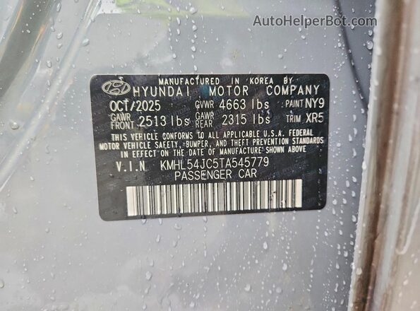 KMHL54JC5TA545779 2026 HYUNDAI SONATA Gray 