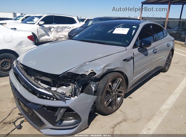 KMHL54JC8RA409977 2024 HYUNDAI SONATA Серый Передняя левая четверть