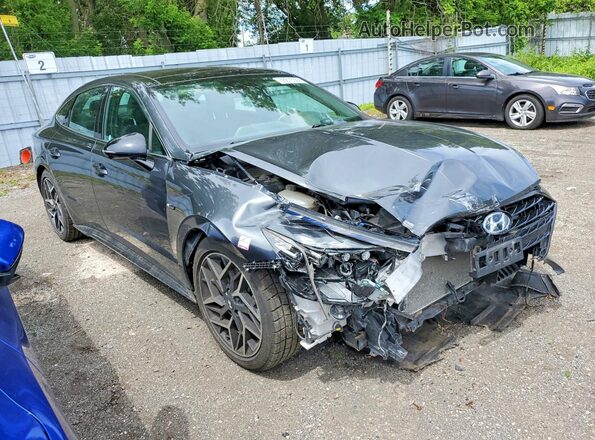 KMHL54JC9NA243611 2022 HYUNDAI SONATA Black Front right
