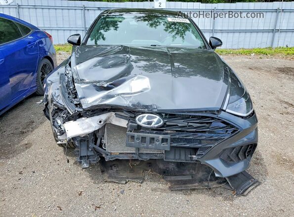 KMHL54JC9NA243611 2022 HYUNDAI SONATA Black Front view