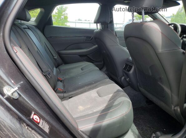 KMHL54JC9NA243611 2022 HYUNDAI SONATA Black Rear seats view