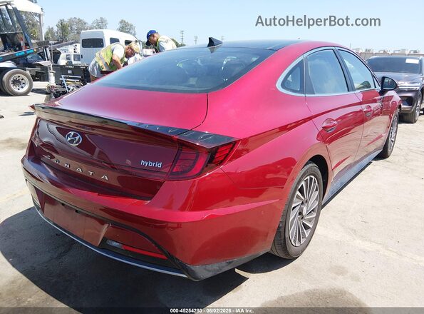 KMHL54JJ2PA082276 2023 HYUNDAI SONATA HYBRID Red Trasero derecho