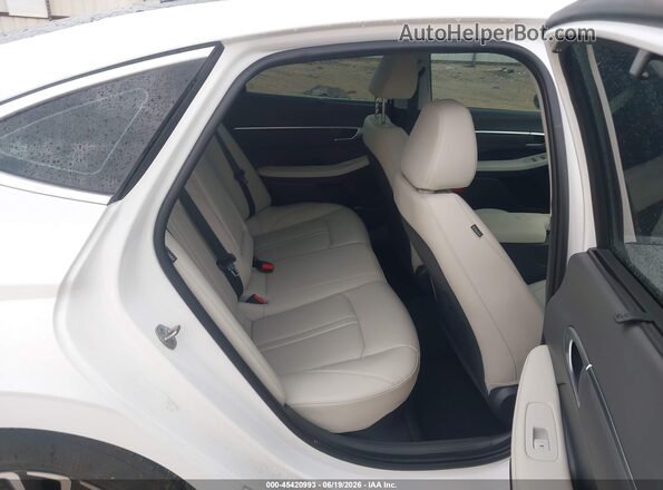 KMHL54JJ7SA129214 2025 HYUNDAI SONATA HYBRID White Widok naklejki z numerem VIN