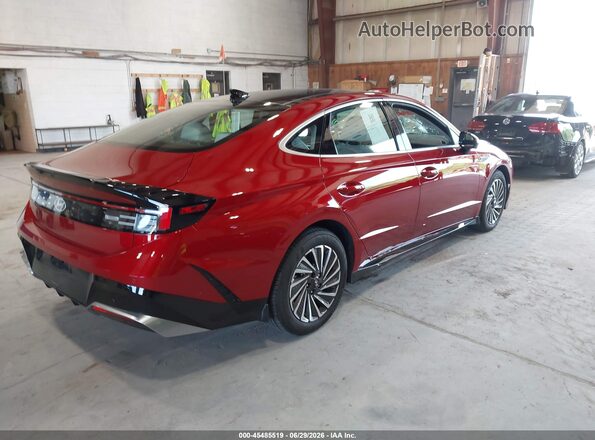 KMHL54JJXRA086580 2024 HYUNDAI SONATA HYBRID Red Trasero derecho