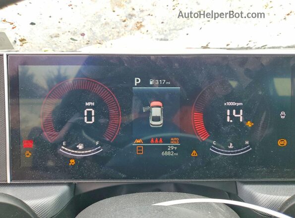 KMHL64JA1SA515432 2025 HYUNDAI SONATA Black ხელსაწყოთა პანელის ხედი