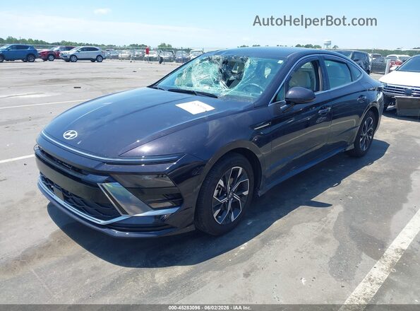 KMHL64JA2SA517268 2025 HYUNDAI SONATA Black წინა მარცხენა ხედი სამი მეოთხედიდან