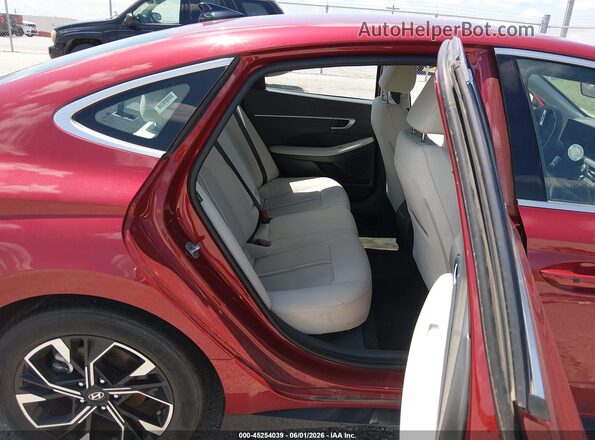 KMHL64JA3SA467965 2025 HYUNDAI SONATA Red Vista de la etiqueta del VIN