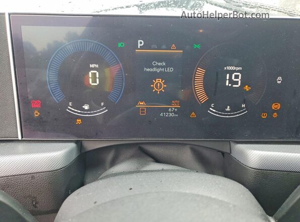 KMHL64JA4SA430259 2019 HYUNDAI SONATA Gray Սարքավորումների վահանակի տեսք
