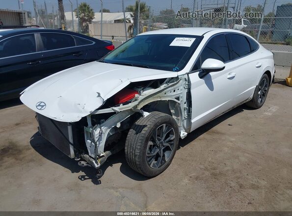 KMHL64JA8RA425883 2024 HYUNDAI SONATA White წინა მარცხენა ხედი სამი მეოთხედიდან