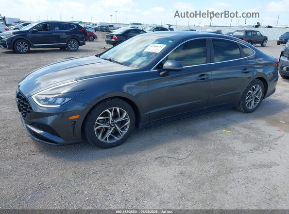 KMHL64JAXMA146623 2021 HYUNDAI SONATA Серый Передняя левая четверть