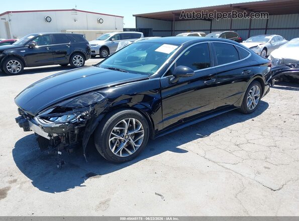KMHL64JAXNA242334 2022 HYUNDAI SONATA Black Przód lewy