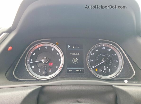 KMHL64JAXPA294470 2023 HYUNDAI SONATA White Vista del cuadro de instrumentos