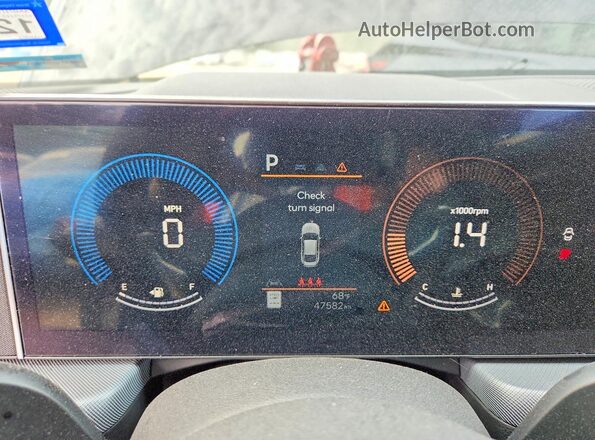 KMHL64JAXRA375150 2024 HYUNDAI SONATA Blue ხელსაწყოთა პანელის ხედი