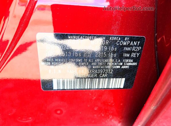 KMHL64JAXRA397312 2024 HYUNDAI SONATA Red 