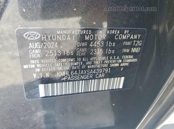 KMHL64JAXSA439791 2025 HYUNDAI SONATA Gray Вид підкапотного простору