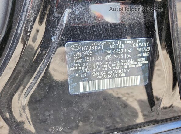 KMHL64JAXSA482107 2025 HYUNDAI SONATA Black Vista del compartimento del motor