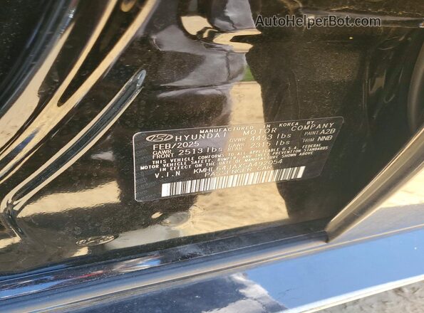 KMHL64JAXSA492054 2025 HYUNDAI SONATA Black Vista del compartimento del motor