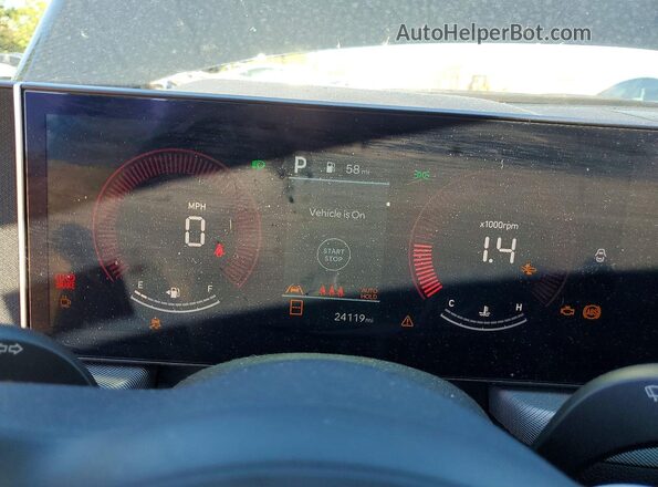 KMHL64JAXSA492054 2025 HYUNDAI SONATA Black Vista del cuadro de instrumentos