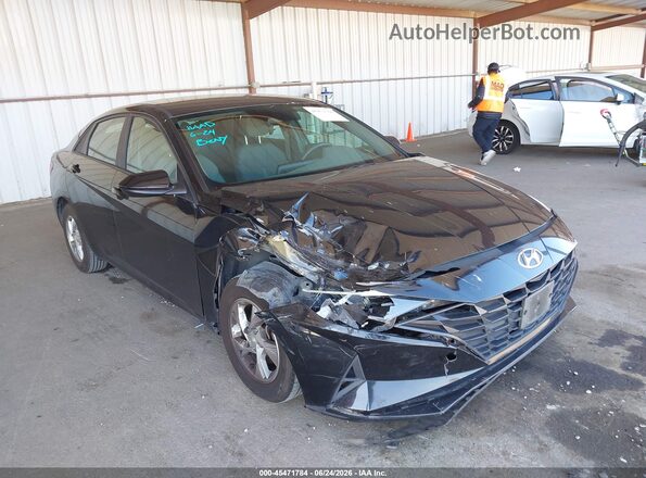 KMHLL4AG1MU177593 2021 HYUNDAI ELANTRA Черный Вид спереди