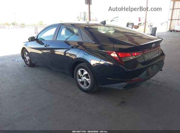 KMHLL4AG1MU177593 2021 HYUNDAI ELANTRA Черный Задняя левая четверть
