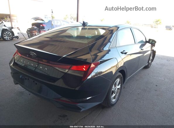 KMHLL4AG1MU177593 2021 HYUNDAI ELANTRA Черный Задняя правая четверть