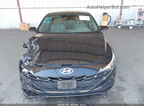 KMHLL4AG1MU177593 2021 HYUNDAI ELANTRA Черный Вид щитка приборов