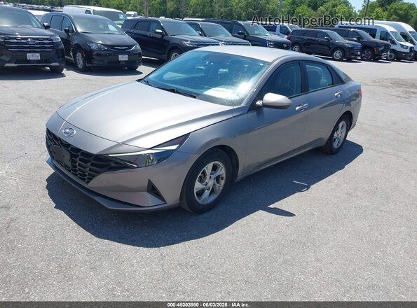 KMHLL4AG1PU557828 2023 HYUNDAI ELANTRA Gray Առջևի ձախ երեք քառորդ տեսարան
